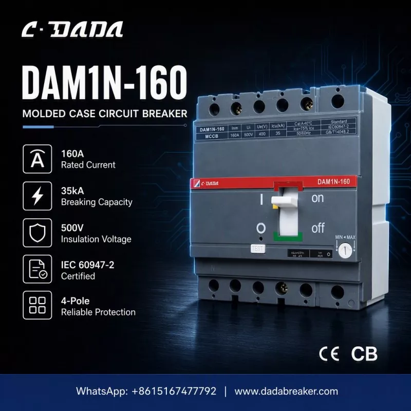 Přesná ochrana pro průmyslové sítě: MCCB C·DADA DAM1N-160