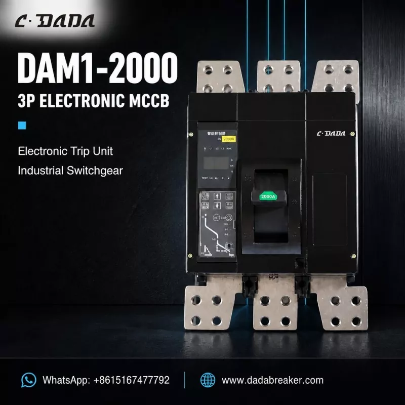 DAM1-2000 3P elektronický MCCB pro průmyslové spínací přístroje | C·DADA Electric